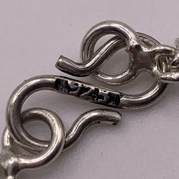 Sterling silver citrine moonstone agate necklace - Picture 5 of 7